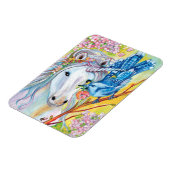 Frühjahr Einhorn Magnet (Linke Seite)