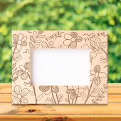 Frühjahr Einzigartige Whimsical Doodle Blume Gebur Geätzte Rahmen