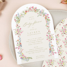 Frühjahr Elegant Dainty Floral Arch Baby Dusche