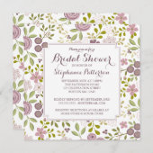 Frühjahr Floral Bridal Dusche Einladung (Vorne/Hinten)