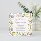 Frühjahr Floral Bridal Dusche Einladung (Stehend Vorderseite)