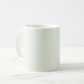 Frühjahr Flüstern Grün Solid Farbe Kaffeetasse (Vorderseite Links)