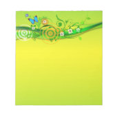 Frühjahr Frosch Notizblock (Vorderseite)