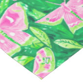 Frühjahr Frühjahr: Preppy Pink & Green Motion Tischdecke (Schrägansicht)