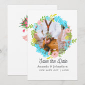 Frühjahr Geburtstag Save the Date (Vorne/Hinten)