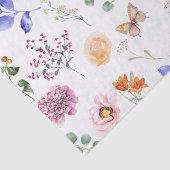 Frühjahr gepresste Wilde Blume Schmetterling Weiß Seidenpapier (Detail)