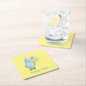 Frühjahr Gnome Happy Oaster Rechteckiger Pappuntersetzer (Vor Ort)