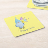 Frühjahr Gnome Happy Oaster Rechteckiger Pappuntersetzer (angewinkelt)