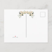 Frühjahr-Hochzeit im Herbst-Aufschub-Ankündigung P Ankündigungspostkarte (Rückseite)