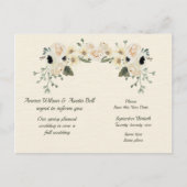 Frühjahr-Hochzeit im Herbst-Aufschub-Ankündigung P Ankündigungspostkarte (Vorderseite)