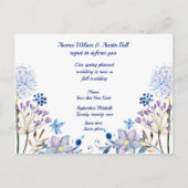 Frühjahr-Hochzeit im Herbst-Aufschub-Ankündigung P Ankündigungspostkarte (Vorderseite)