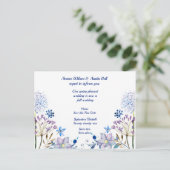 Frühjahr-Hochzeit im Herbst-Aufschub-Ankündigung P Ankündigungspostkarte (Stehend Vorderseite)