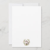 Frühjahr-Igel Kinderdusche Einladung (Rückseite)