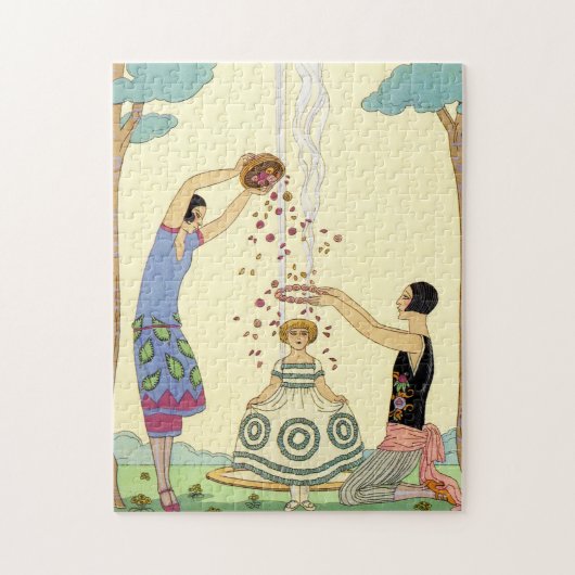 Frühjahr im Frankreich-Kunst-Deko Puzzle (Vertikal)