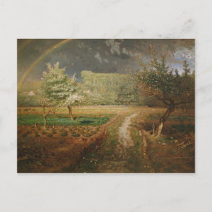 Frühjahr in Barbizon, 1868-73 Postkarte