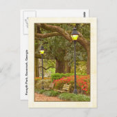 Frühjahr in Forsyth Park - Savannah, GA Postkarte (Vorne/Hinten)