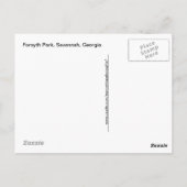 Frühjahr in Forsyth Park - Savannah, GA Postkarte (Rückseite)