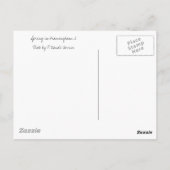 Frühjahr in Framingham 2 Postkarte (Rückseite)