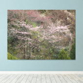 Frühjahr in Kyoto, Japan auf einem Leinwanddruck (Insitu (Holzboden))