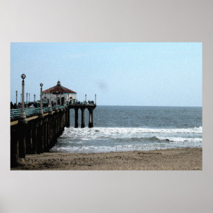 Frühjahr in Plakat Manhattan Beach 6 x 24