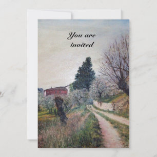 FRÜHJAHR IN VERNALESE / Toskana-Landschaft Einladung