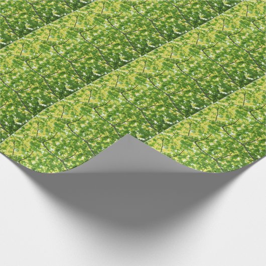 Frühjahr-japanischer Ahorn-Packpapier Geschenkpapier (Ecke)