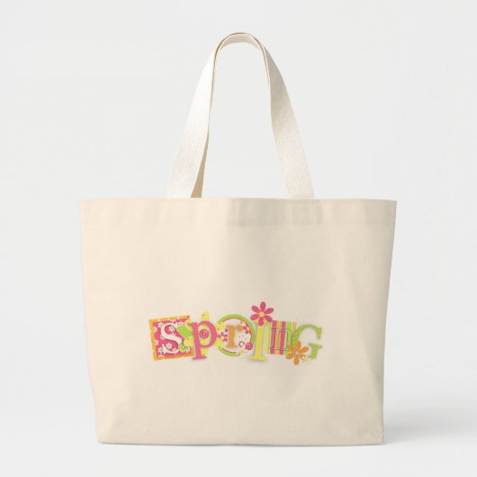 Frühjahr Jumbo Stoffbeutel (Vorne)