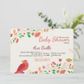 Frühjahr Kardinal Einladung (Stehend Vorderseite)