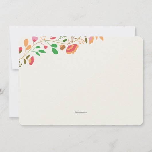 Frühjahr Kardinal Einladung (Rückseite)