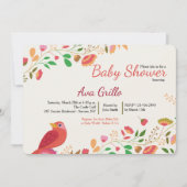 Frühjahr Kardinal Einladung (Vorderseite)