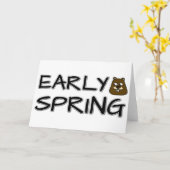 Frühjahr Karte (Gelbe Blume)