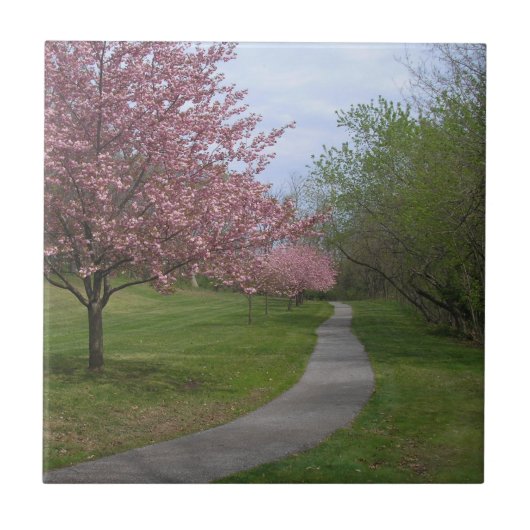 Frühjahr!Keramik Tile Fliese (Vorderseite)