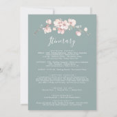 Frühjahr Kirsche Blossom Begrüßungsschreiben & Rei (Rückseite)