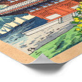 Frühjahr: Kurama Temple Asano Takeji shin hanga Poster (Ecke)