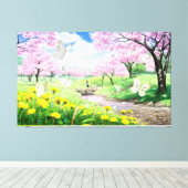 Frühjahr Leinwanddruck (Insitu (Holzboden))