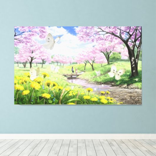 Frühjahr Leinwanddruck (Insitu (Holzboden))