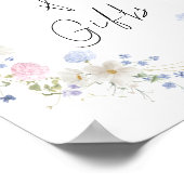 Frühjahr Lila rosa Wildblume Karten und Geschenke  Poster (Ecke)