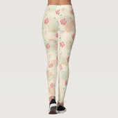 Frühjahr Nahtloses Muster Leggings (Rückseite)