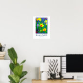 "Frühjahr-Narzissen-" Plakat (Heimbüro)