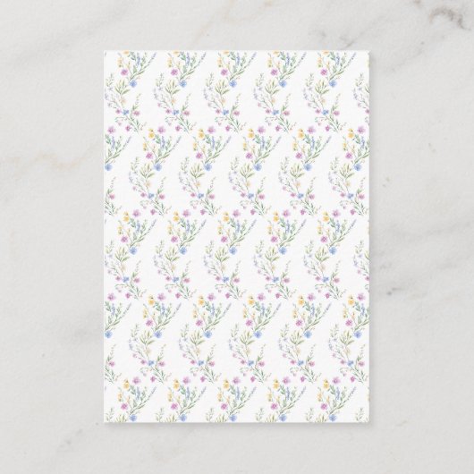 Frühjahr Niedlich Bird Baby Duschkabine Windelwann Begleitkarte (Rückseite)