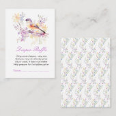 Frühjahr Niedlich Bird Baby Duschkabine Windelwann Begleitkarte (Vorne/Hinten)