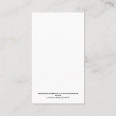 Frühjahr Orange Red Floral Earring Display Visitenkarte (Rückseite)