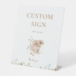 Frühjahr Ostern Bunny Baby Dusche Custom Schild