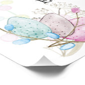 Frühjahr Ostern Happy Geburtstag Truck Bunny Poster (Ecke)