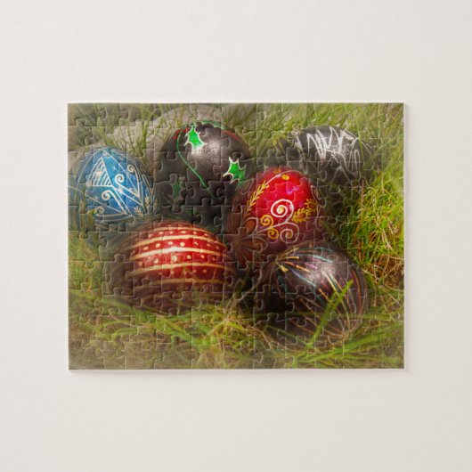Frühjahr - Ostern - Ostereier Puzzle (Horizontal)