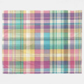 Frühjahr/Osterpaste kariert/Tartan Fleecedecke (Vorderseite (Horizontal))