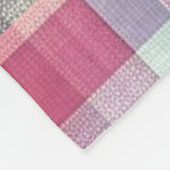 Frühjahr/Osterpaste kariert/Tartan Fleecedecke (Ecke)