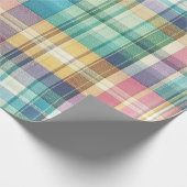Frühjahr/Osterpaste kariert/Tartan Geschenkpapier (Ecke)