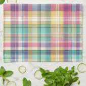 Frühjahr/Osterpaste kariert/Tartan Geschirrtuch (Gefaltet)