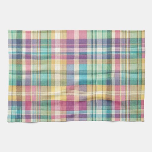 Frühjahr/Osterpaste kariert/Tartan Geschirrtuch (Horizontal)